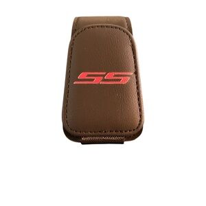 Sunglasses Holder Chevy Camaro SS Accessory Leather Magnetic Glasses Mount Clip